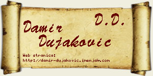 Damir Dujaković vizit kartica